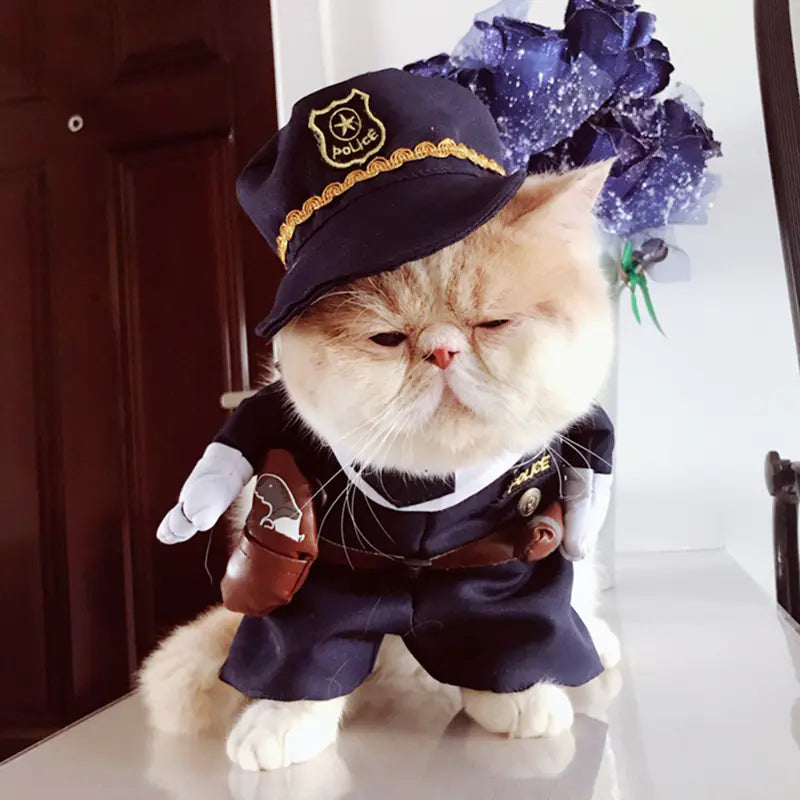 Halloween Pet Costume for Small Dogs with Knife Prop